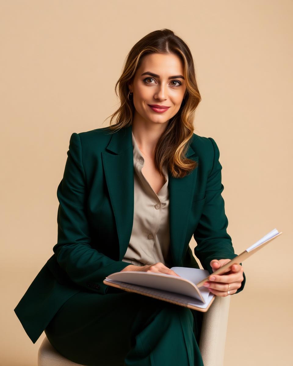 Founder working at a desk in natural light