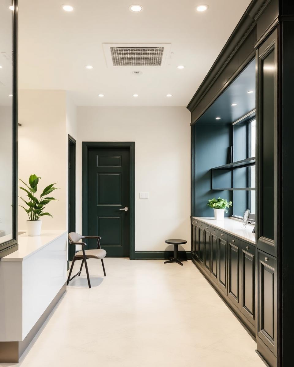 Quiet professional practice interior
